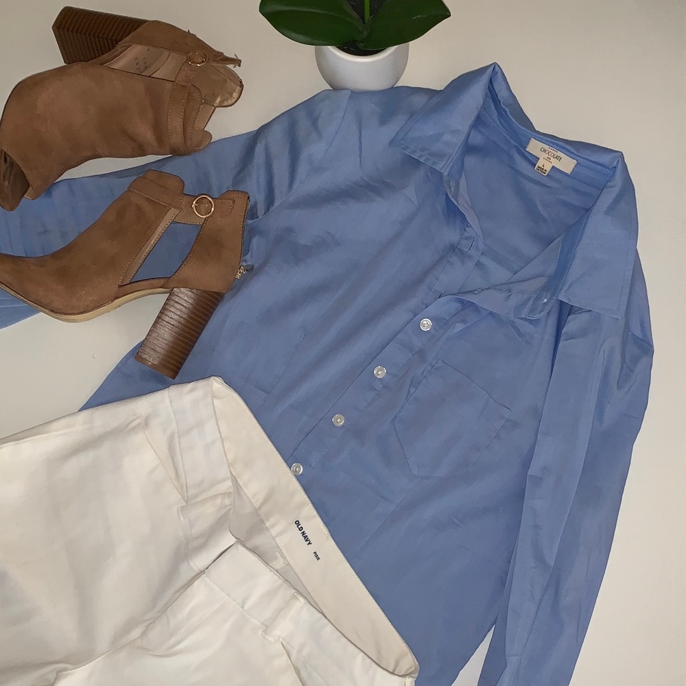 Blue Button Down